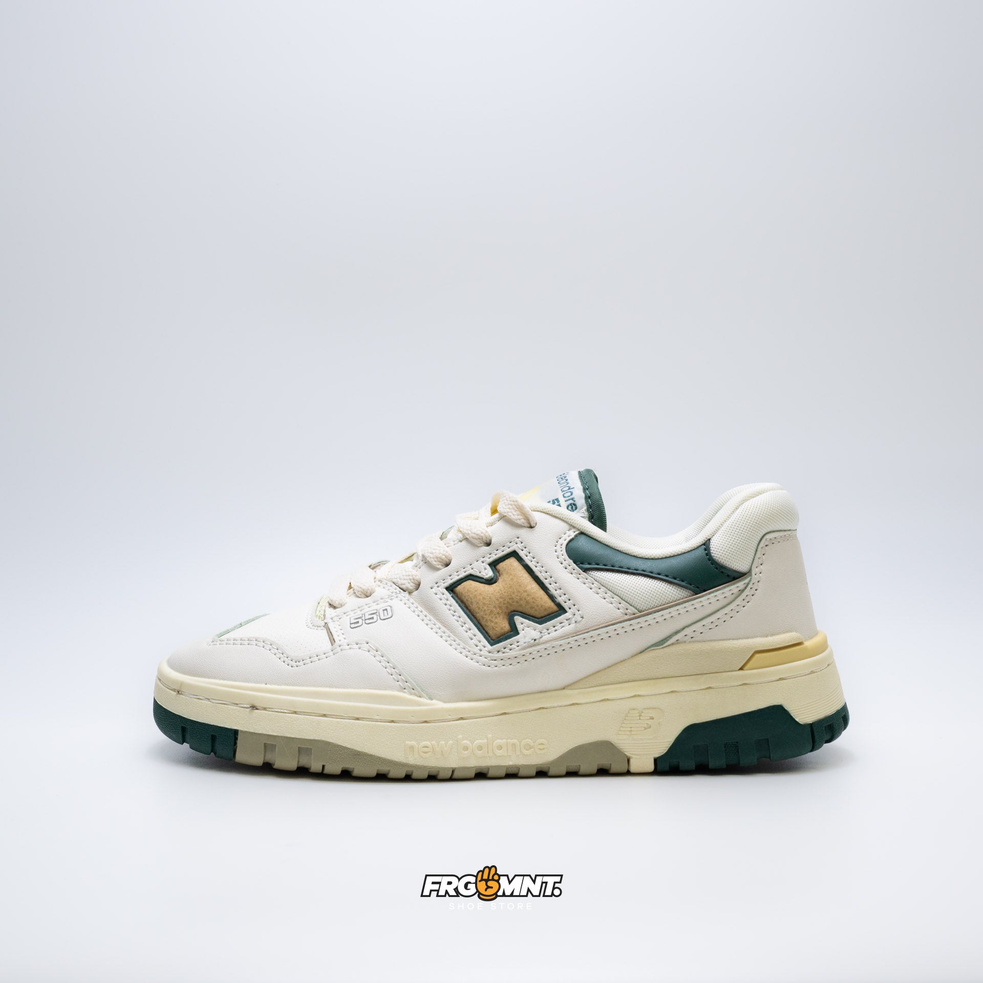 New Balance 550 White Nightwatch Green